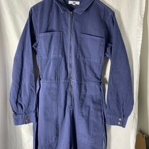 Blue Cotton Workwear Jumpsuit NWT Julius Style
